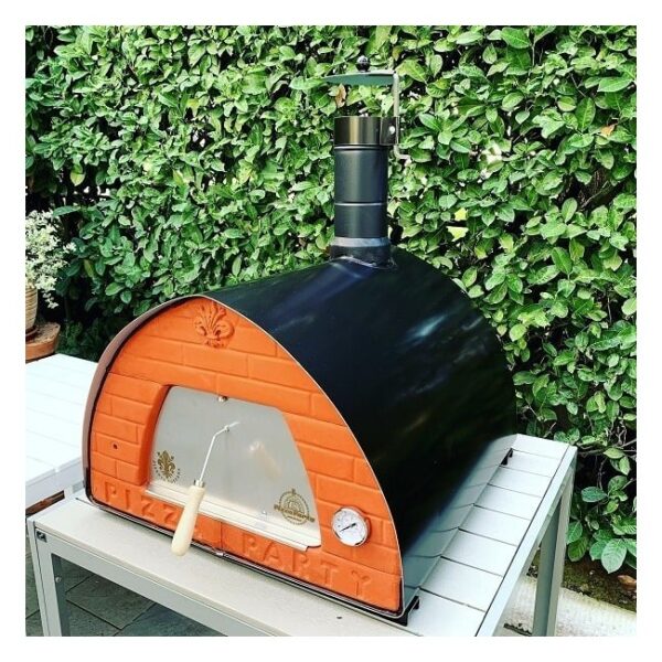 Pizza Party houtoven 70x70 zwart kopen.